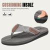 FITORY Men’s Flip-Flops, Thongs Sandals Comfort Slippers for Beach