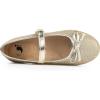 FITORY Girls Dress Shoes, Glitter Mary Jane Ballet Flats with Buckle Strap Bow for Toddler Rose Gold Size 9-10