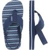FITORY Kids Flip Flops Boys Sandals Slides with Back Strap for Beach Navy Blue Size 13-1