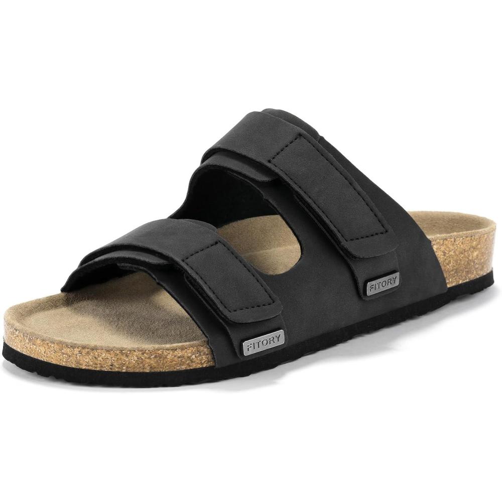 imageFITORY Womens Sandals with Arch Support Cork Slides for Summer Size 611
